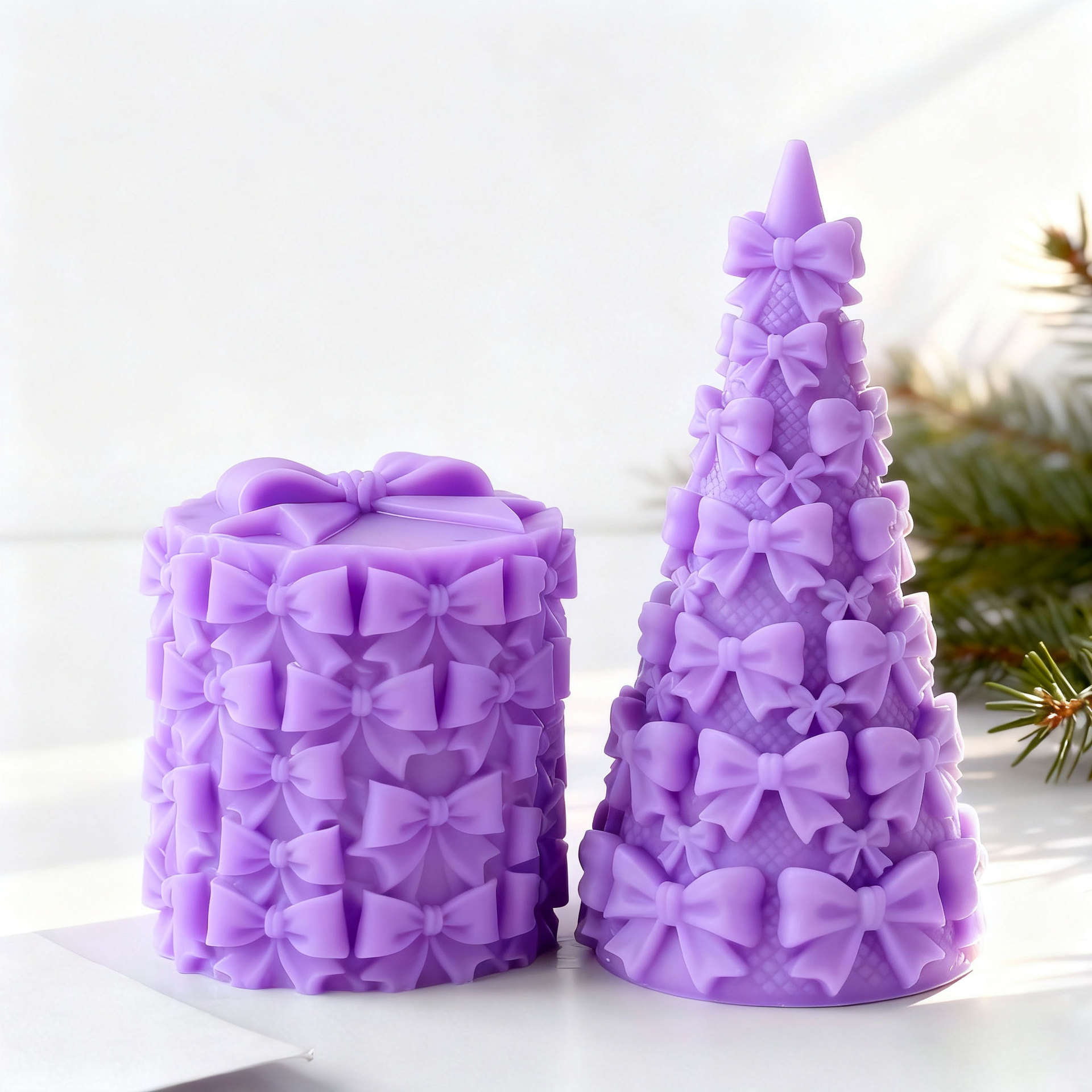 Candle Making Activity - 3D Bow Tie Christmas Tree Gift
