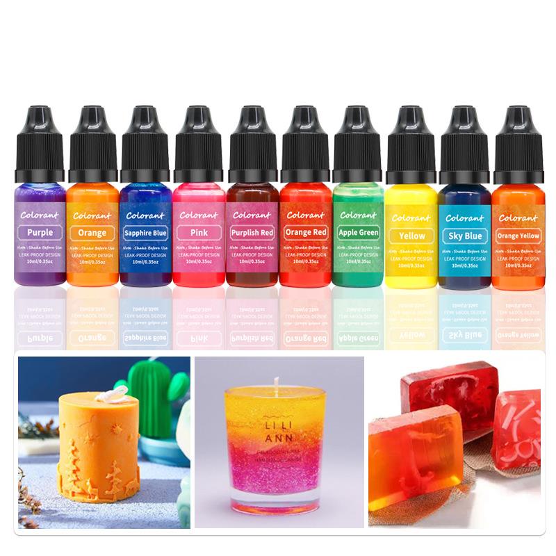 Candle Making Activity - 20 Colors 10ml Candle Wax Pigment