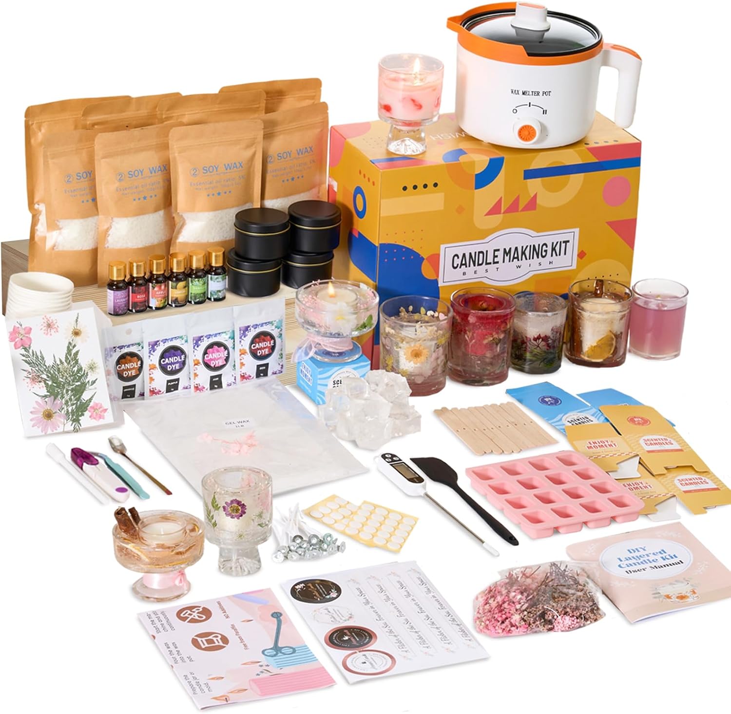 Candle Making Soy Wax - 2-in-1 Soy & Jelly Wax DIY