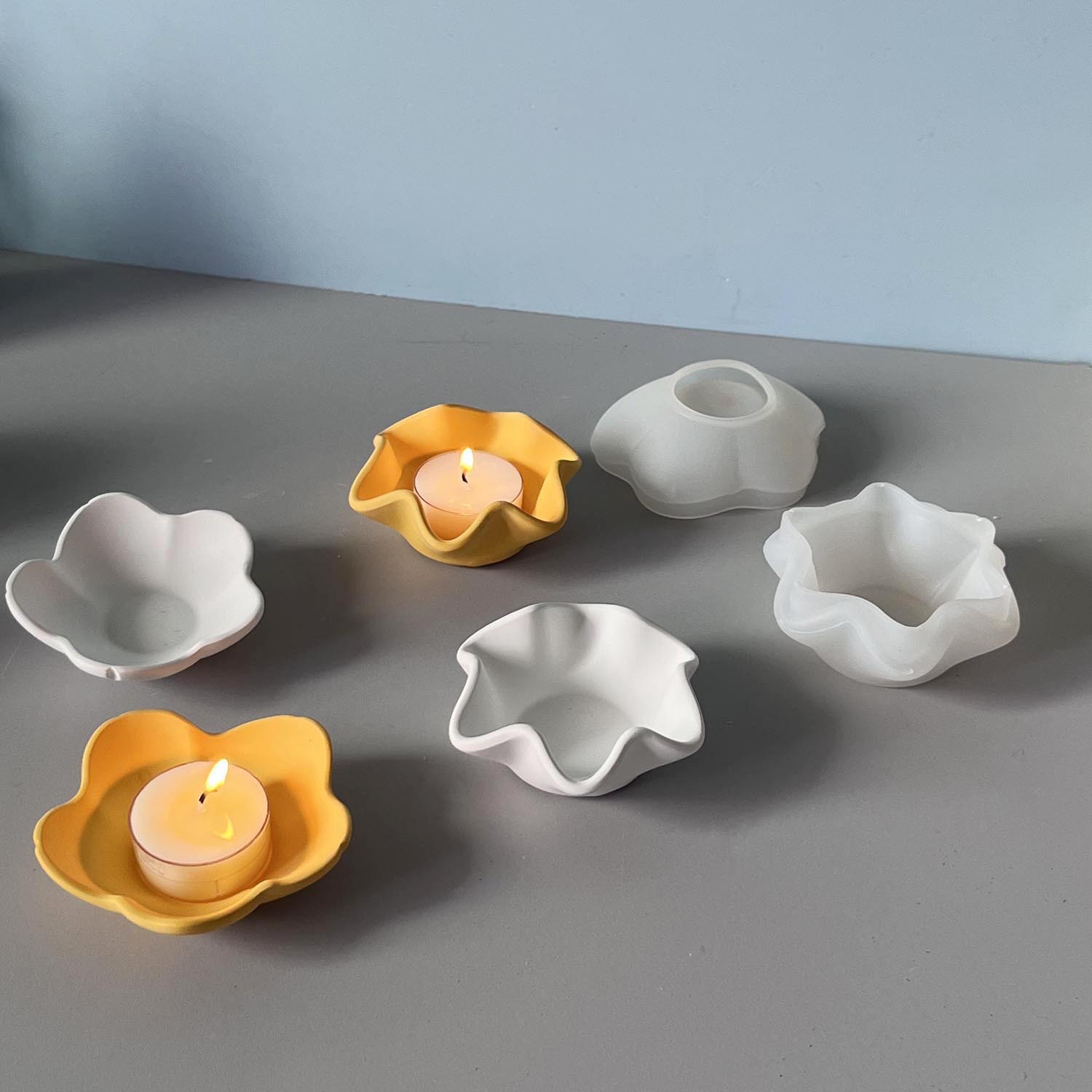 Candle Making Vessels - Creative Curved Edge Candle Bowl Silicone