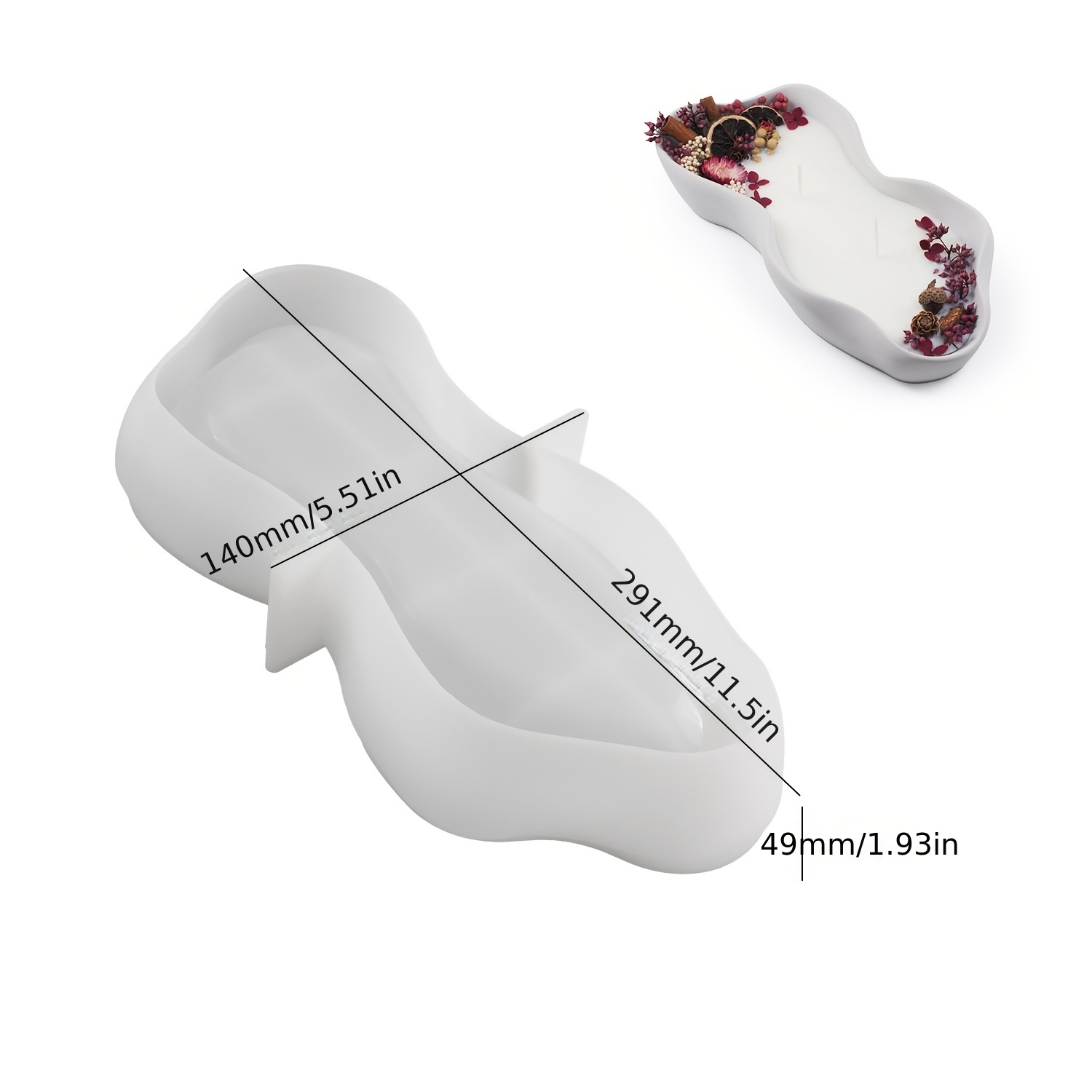 1 Large Irregular Oval Silicon - Candle Making Vessels review and price