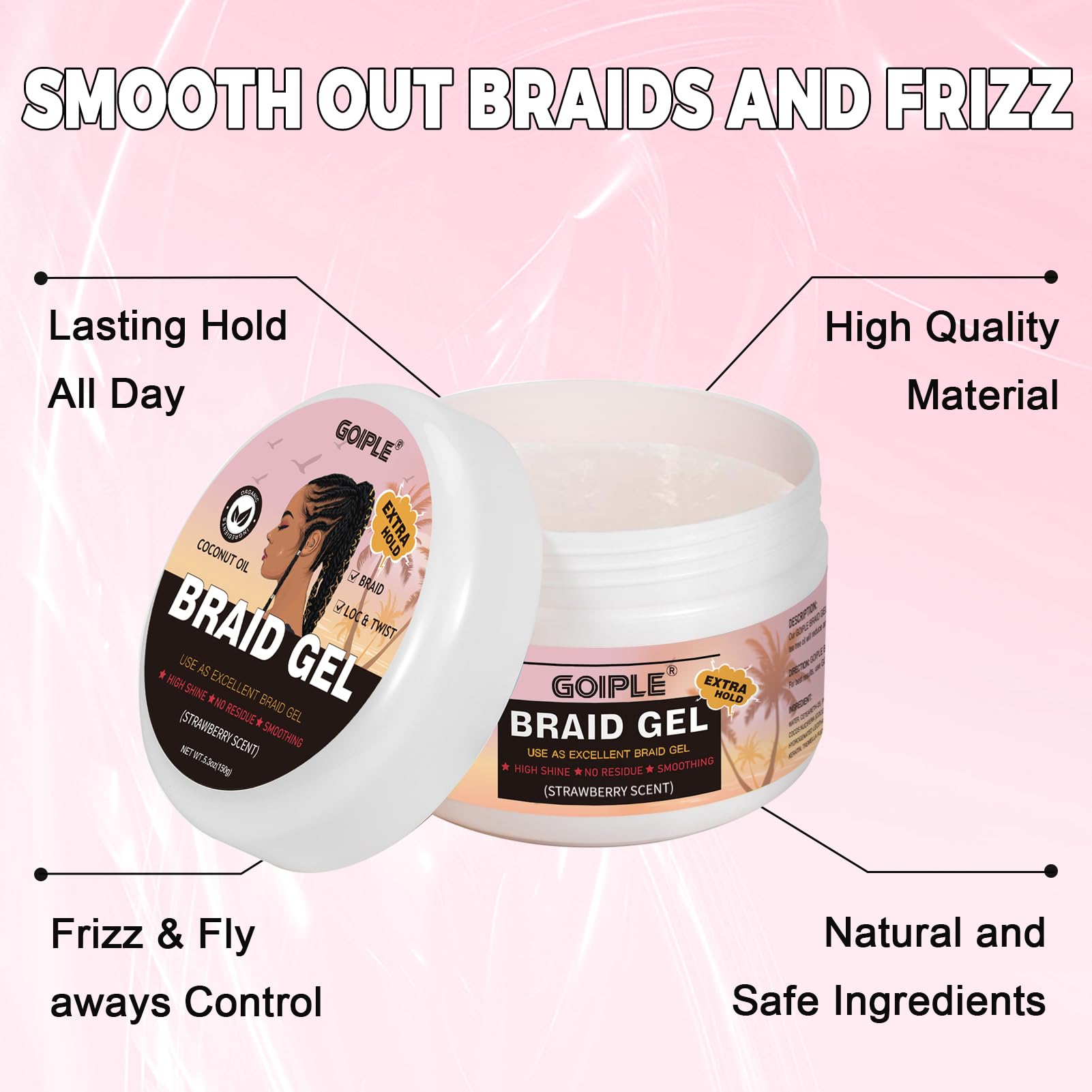 GOIPLE 5.3oz Strawberry Scent  - Coconut Wax Flake review and price