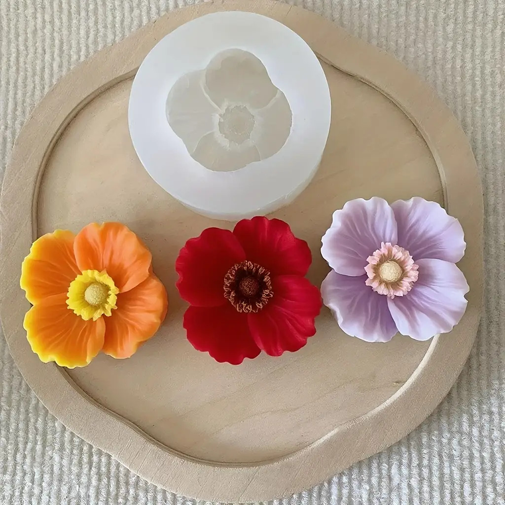 Flower Silicone Candle Mold, C - Candle Making Vessels review and price