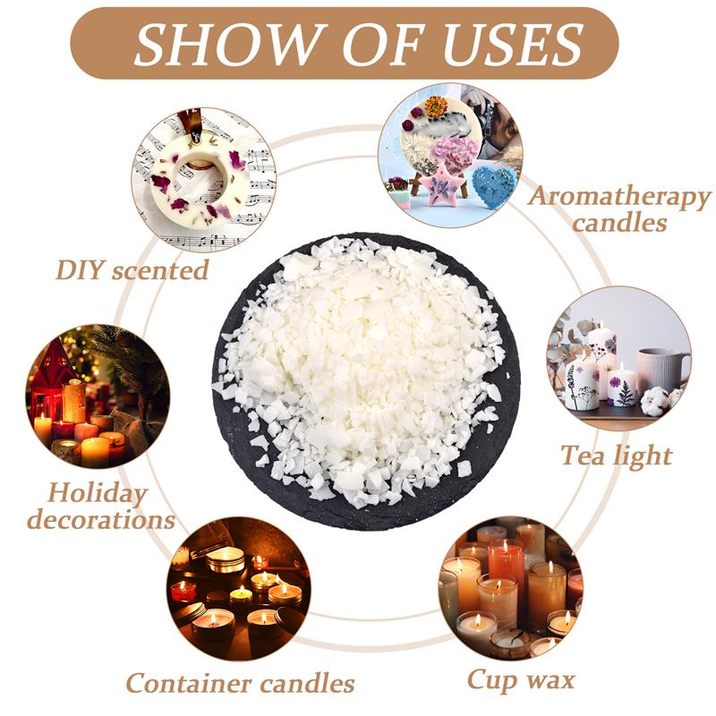 50-1000g Natural Pure Soy Wax  - Candle Making Activity review and price