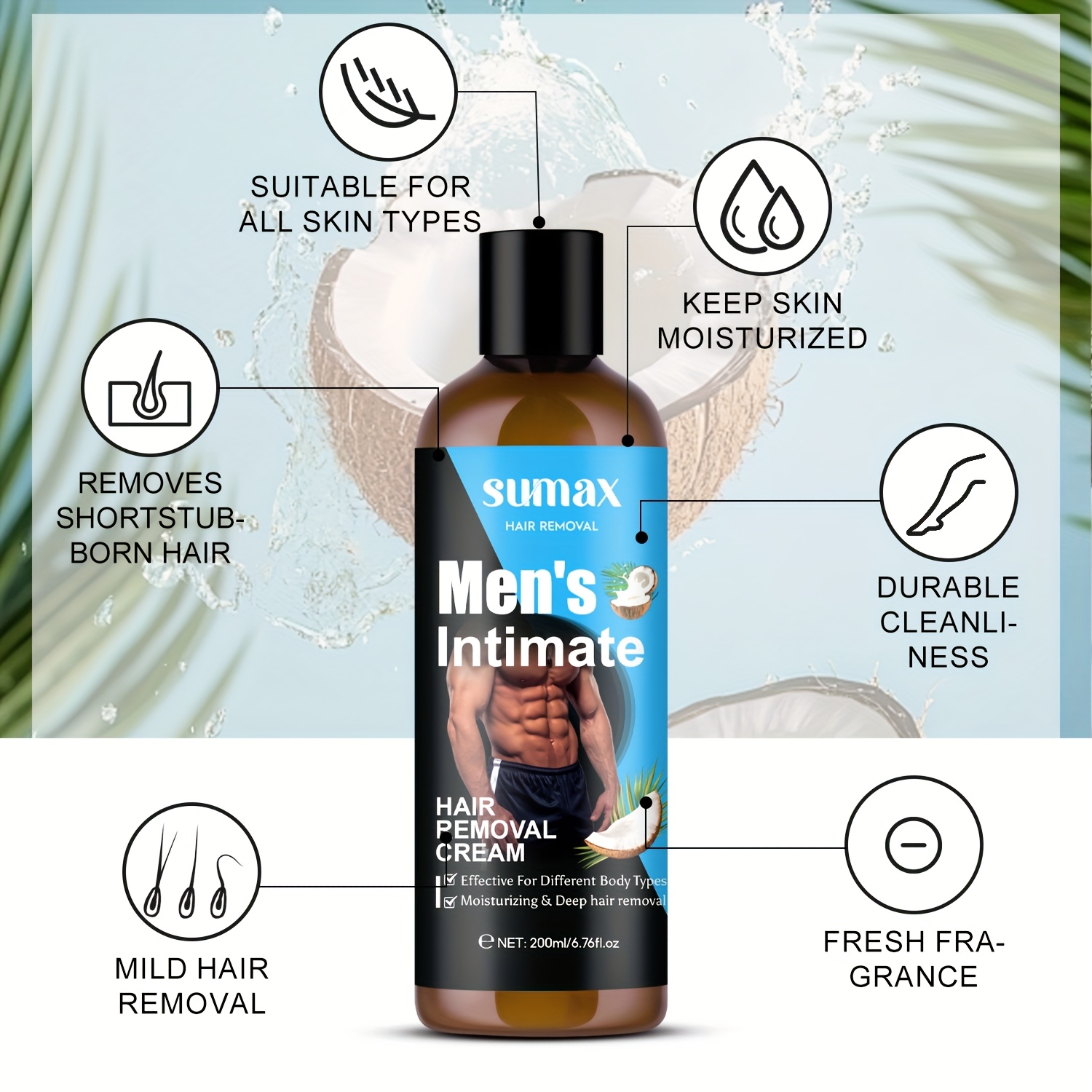 Coconut Oil Men's Private Hair - Coconut Wax Flake review and price