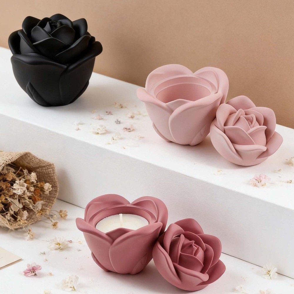 Candle Vessel Silicone Rose Fl - Candle Making Vessels review and price