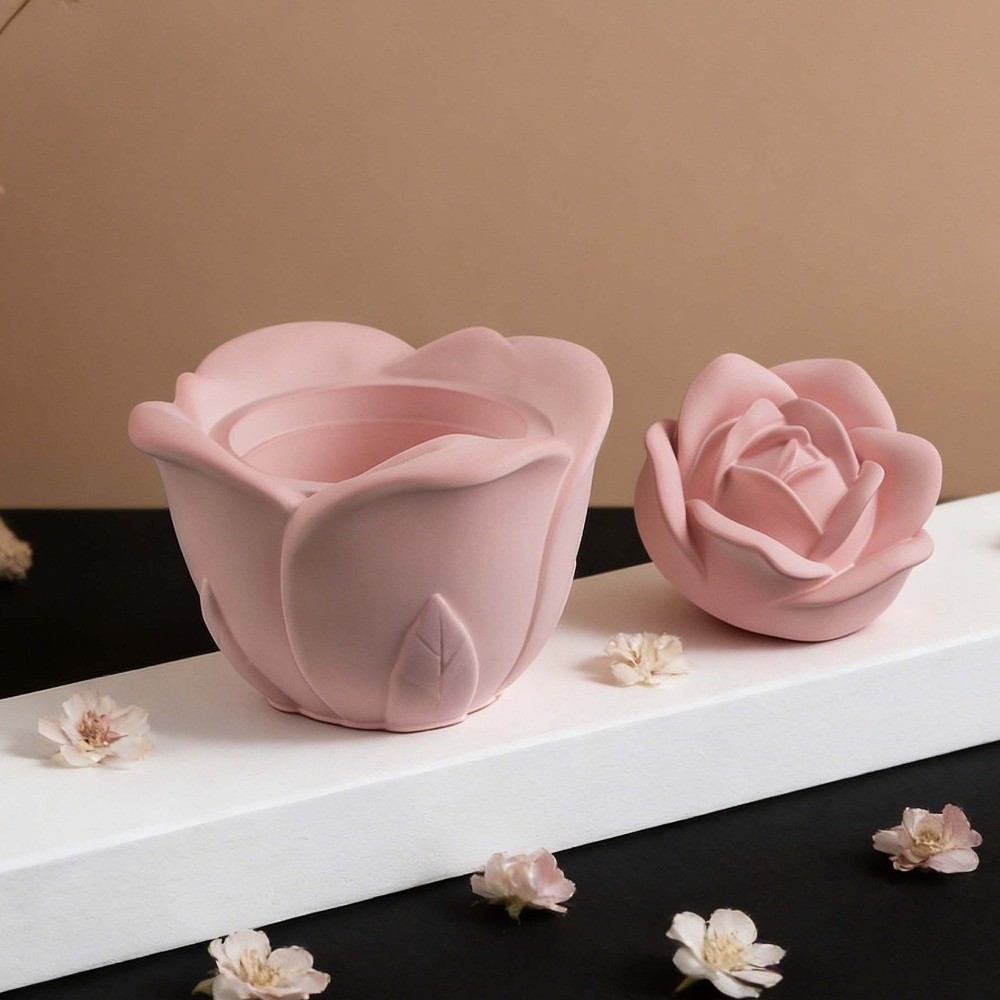 Candle Vessel Silicone Rose Fl - Candle Making Vessels review and price