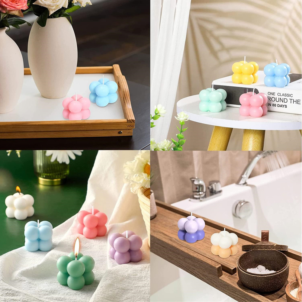 3D Bubble Cube Silicone Candle - Candle Making Activity review and price
