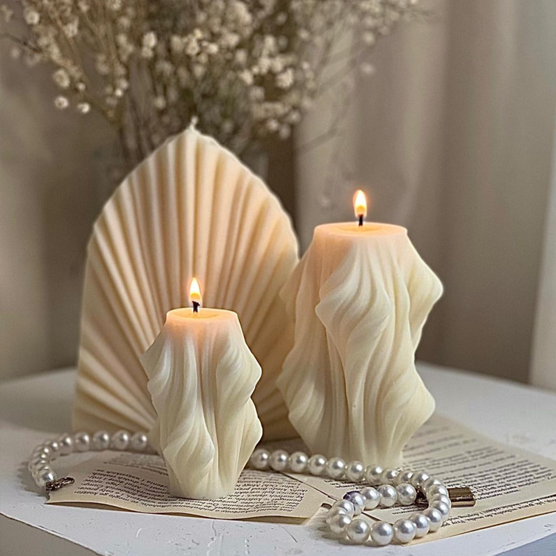 DIY Irregular Wave Pillar Sili - Candle Making Activity review and price