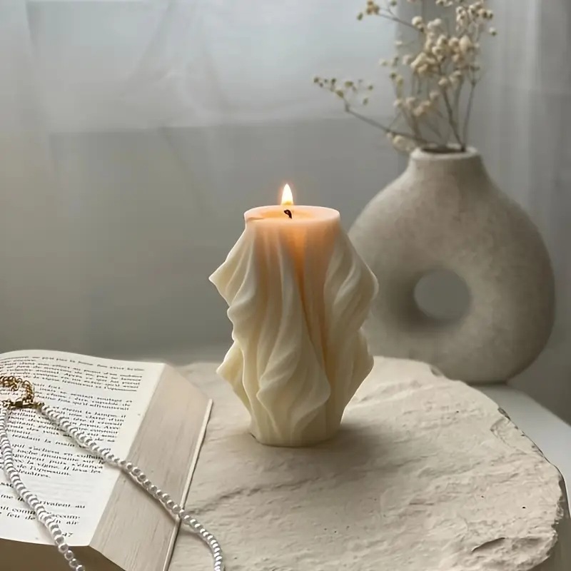 DIY Irregular Wave Pillar Sili - Candle Making Activity review and price