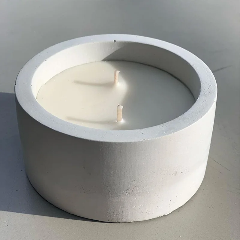 3 Sizes Round Cement Concrete  - Candle Making Vessels review and price