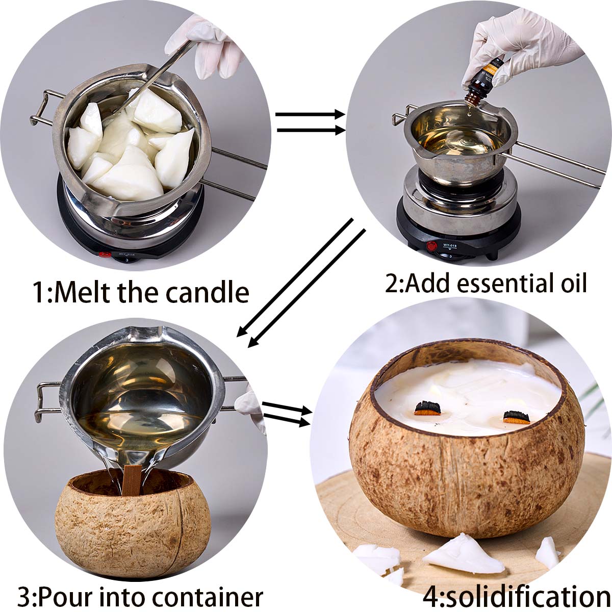 1LB White Coconut Wax Natural  - Coconut Wax Flake review and price