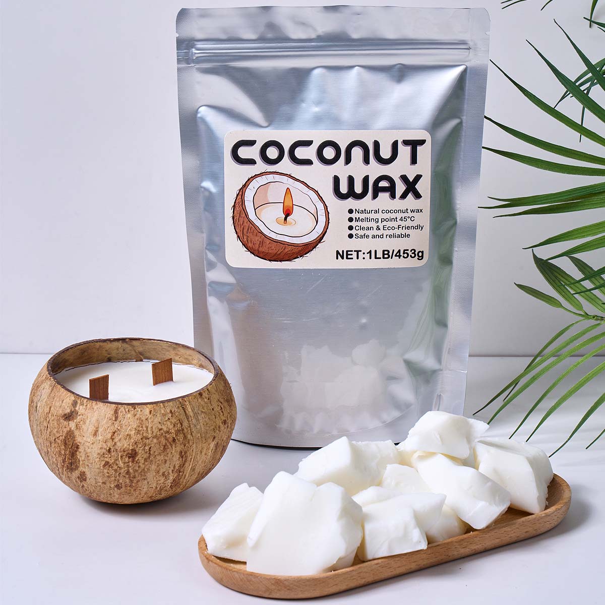 1LB White Coconut Wax Natural  - Coconut Wax Flake review and price